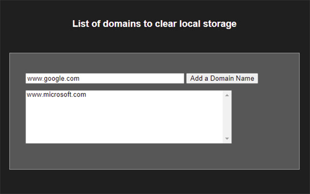 Purge LocalStorage  from Chrome web store to be run with OffiDocs Chromium online