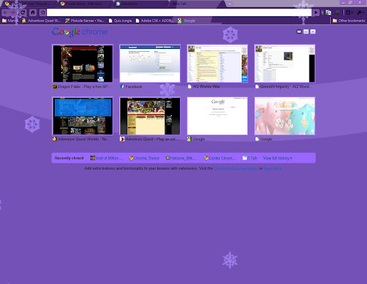 Purple Snow  from Chrome web store to be run with OffiDocs Chromium online