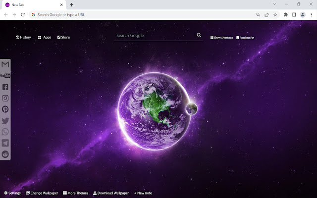 Purple Wallpaper  from Chrome web store to be run with OffiDocs Chromium online