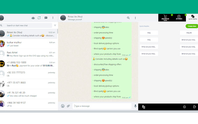 Pushdaddy Un outil CRM complet sur WhatsApp depuis la boutique en ligne Chrome à exécuter avec OffiDocs Chromium en ligne