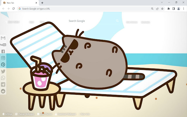 Pusheen Wallpaper  from Chrome web store to be run with OffiDocs Chromium online
