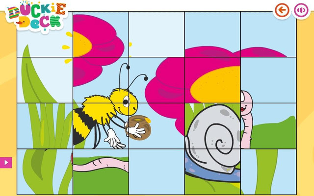 Puzzle Games Little Creatures Duckie Deck de la boutique en ligne Chrome à exécuter avec OffiDocs Chromium en ligne