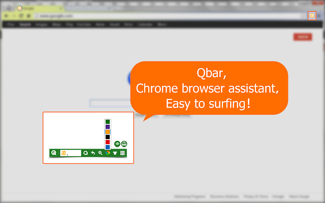 QBar Extension  from Chrome web store to be run with OffiDocs Chromium online