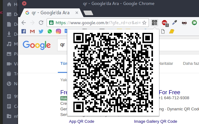 QR creator  from Chrome web store to be run with OffiDocs Chromium online