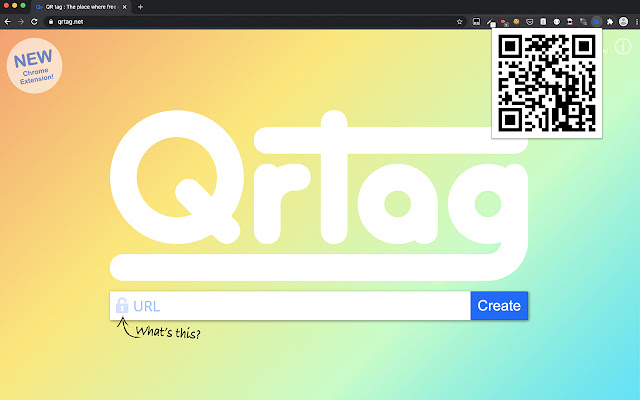 QRtag.net The QR Code Generator  from Chrome web store to be run with OffiDocs Chromium online