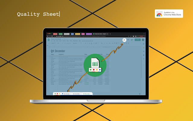 Quality Sheet  from Chrome web store to be run with OffiDocs Chromium online