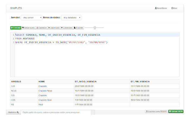 Query History  from Chrome web store to be run with OffiDocs Chromium online