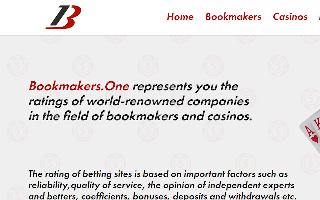 Quick access to Bookmakers.one  from Chrome web store to be run with OffiDocs Chromium online