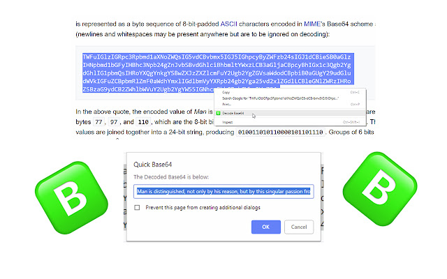 Quick Base64  from Chrome web store to be run with OffiDocs Chromium online