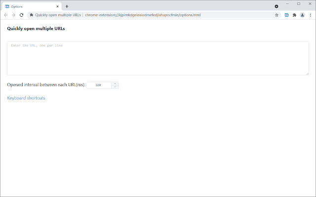 Quickly open multiple URLs  from Chrome web store to be run with OffiDocs Chromium online