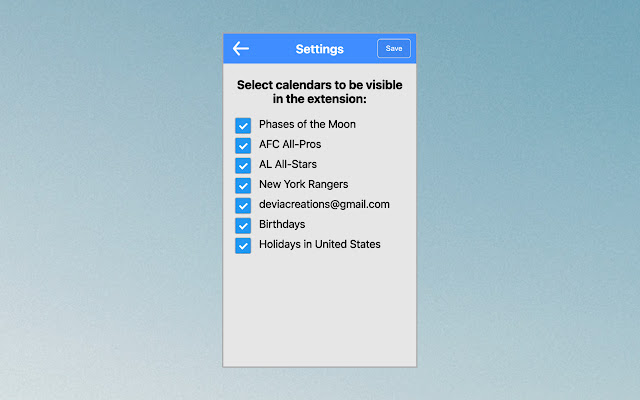 Quick View for Google Calendar  from Chrome web store to be run with OffiDocs Chromium online
