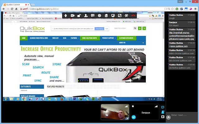 QuikBox Desktop Streamer  from Chrome web store to be run with OffiDocs Chromium online