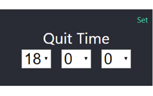 Quitting Time  from Chrome web store to be run with OffiDocs Chromium online