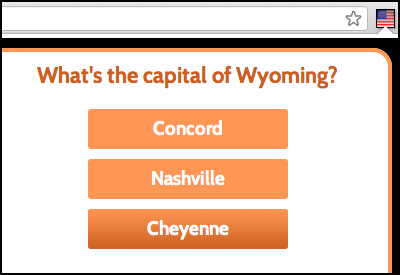 QuizCards: US Capitals  from Chrome web store to be run with OffiDocs Chromium online