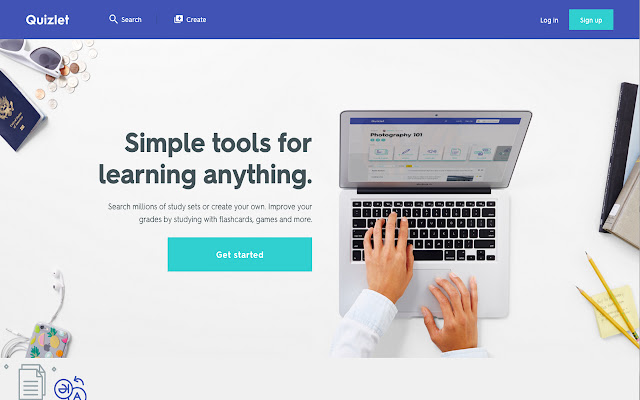 Quizlet  from Chrome web store to be run with OffiDocs Chromium online