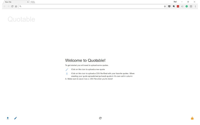 Quotable  from Chrome web store to be run with OffiDocs Chromium online