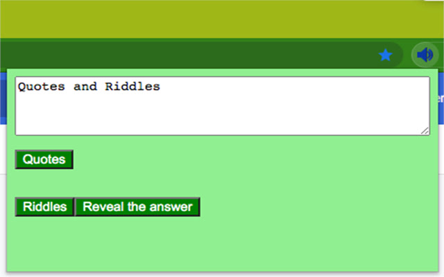 Quotes and Riddles  from Chrome web store to be run with OffiDocs Chromium online