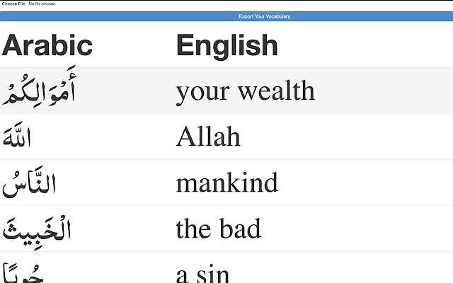 Quran Annotate  from Chrome web store to be run with OffiDocs Chromium online