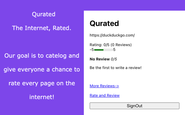 Qurated  from Chrome web store to be run with OffiDocs Chromium online