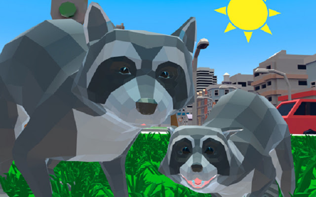 Raccoon Adventure City Simulator 3D  from Chrome web store to be run with OffiDocs Chromium online