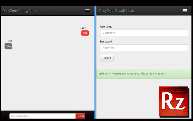 RacyZone Chat@Cloud!  from Chrome web store to be run with OffiDocs Chromium online