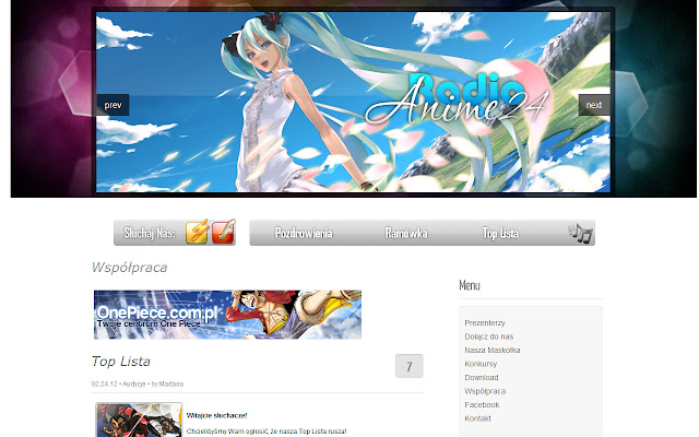 Radio Anime24 Player  from Chrome web store to be run with OffiDocs Chromium online