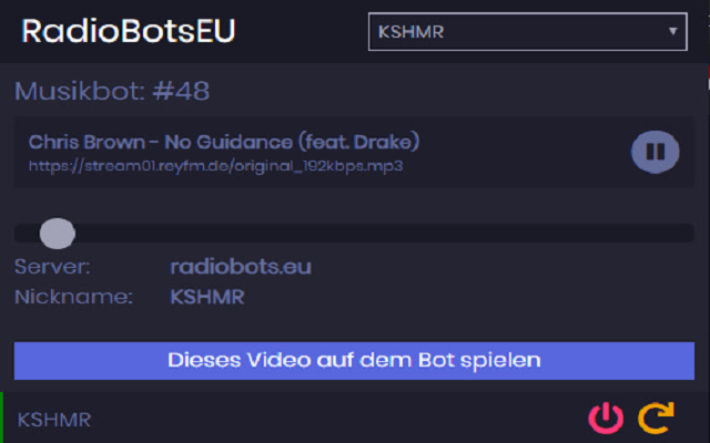 RadioBotsEU  from Chrome web store to be run with OffiDocs Chromium online