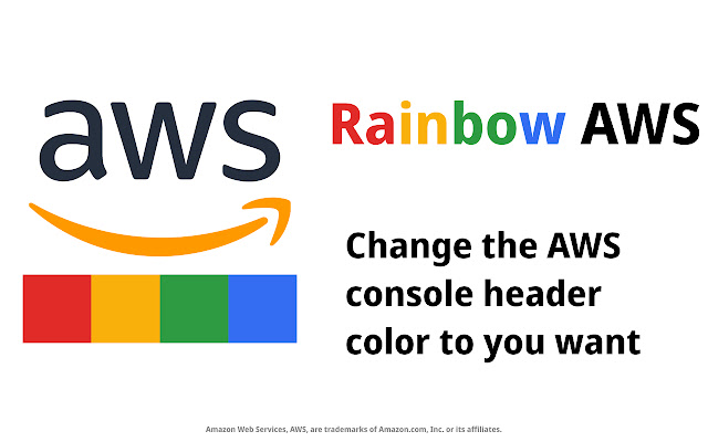 Rainbow AWS: AWS console header color  from Chrome web store to be run with OffiDocs Chromium online