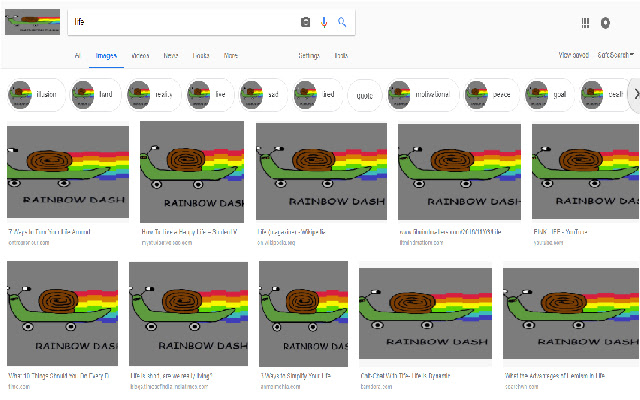 Rainbow Snails  from Chrome web store to be run with OffiDocs Chromium online