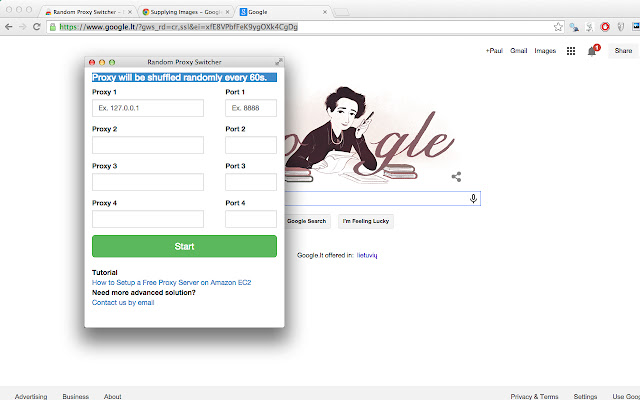 Random Proxy Switcher  from Chrome web store to be run with OffiDocs Chromium online