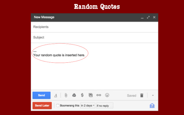 Random Quotes  from Chrome web store to be run with OffiDocs Chromium online