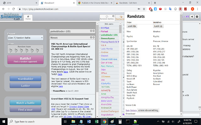 Randstats  from Chrome web store to be run with OffiDocs Chromium online