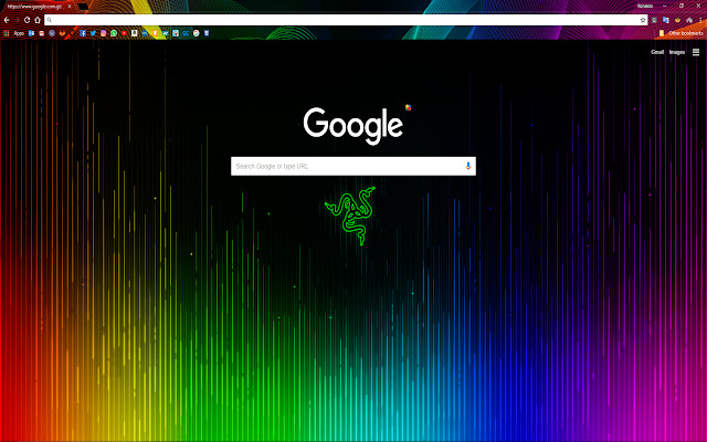 El tema RAZER de la tienda web de Chrome se ejecutará con OffiDocs Chromium en línea