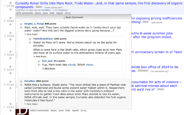 rComments Reddit Hover Comments  from Chrome web store to be run with OffiDocs Chromium online