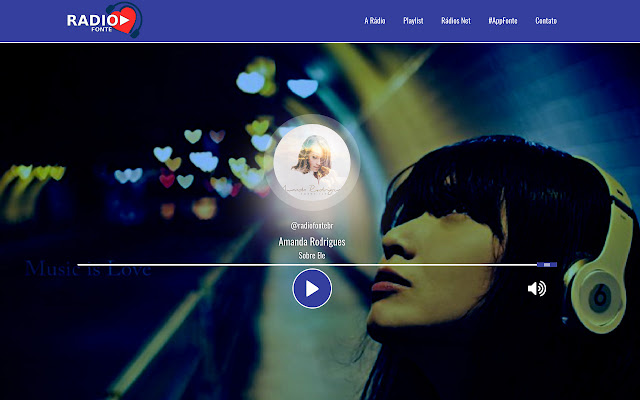 Rádio Fonte  from Chrome web store to be run with OffiDocs Chromium online