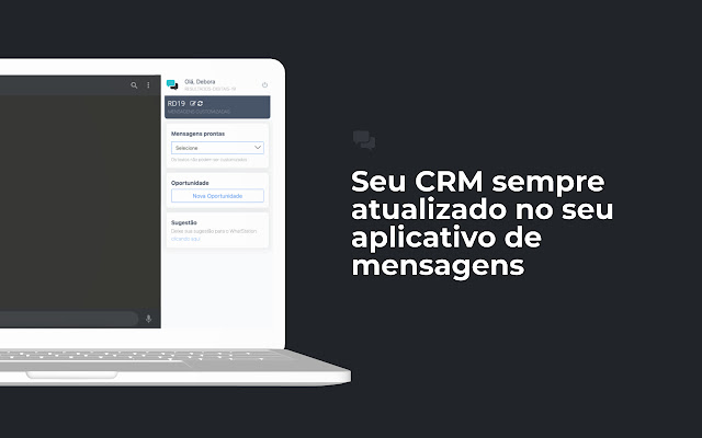 يتم تشغيل RD Station CRM para vender من خلال WhatsApp من متجر Chrome الإلكتروني مع OffiDocs Chromium عبر الإنترنت