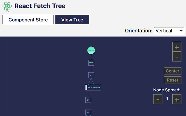 React Fetch Tree  from Chrome web store to be run with OffiDocs Chromium online