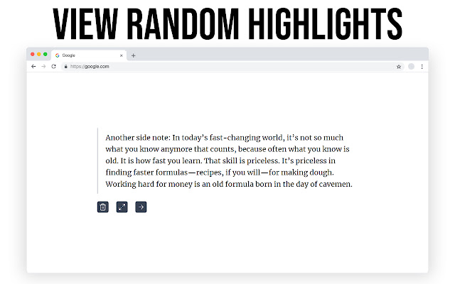 Readwise New Tab Highlights Page (Unofficial)  from Chrome web store to be run with OffiDocs Chromium online