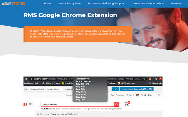 Ready Made Stores  from Chrome web store to be run with OffiDocs Chromium online