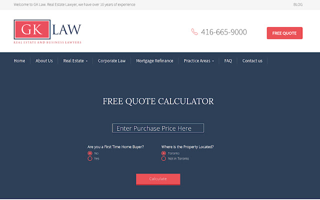 Real Estate Lawyer Cost Calculator  from Chrome web store to be run with OffiDocs Chromium online