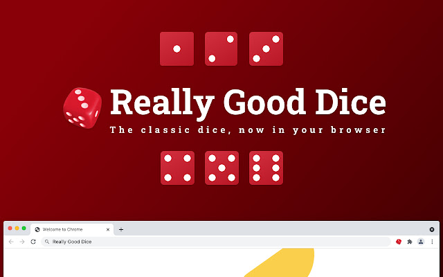 Really Good Dice  from Chrome web store to be run with OffiDocs Chromium online