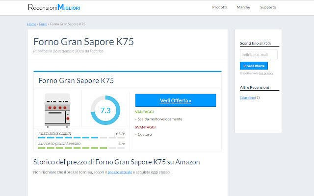 Recensioni Migliori  from Chrome web store to be run with OffiDocs Chromium online