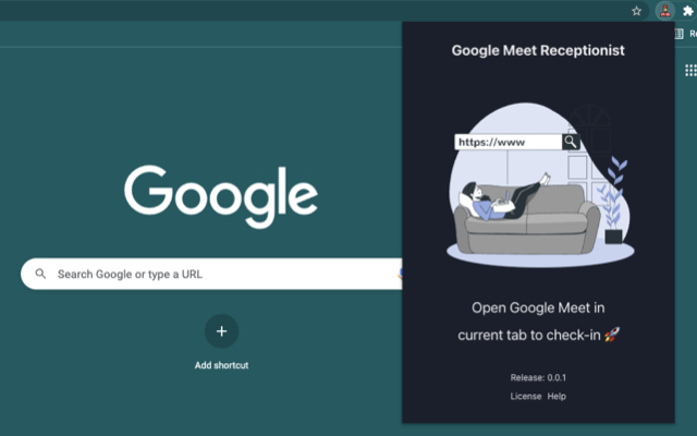 Receptionist for Google Meet  from Chrome web store to be run with OffiDocs Chromium online