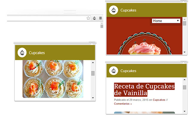 Recetas de cupcakes  from Chrome web store to be run with OffiDocs Chromium online