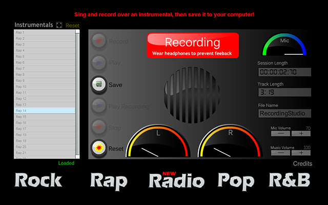 Recording Studio . BZ  from Chrome web store to be run with OffiDocs Chromium online