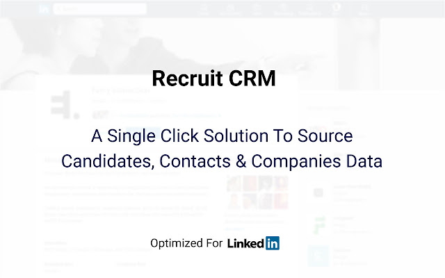 Recruit CRM Sourcing Extension  from Chrome web store to be run with OffiDocs Chromium online