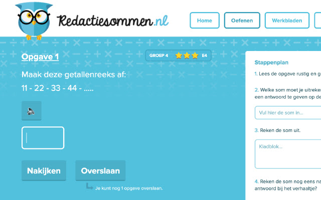 Redactiesommen voorlezen  from Chrome web store to be run with OffiDocs Chromium online