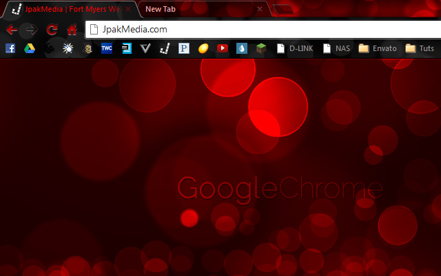 Red Bokeh Dark Theme  from Chrome web store to be run with OffiDocs Chromium online