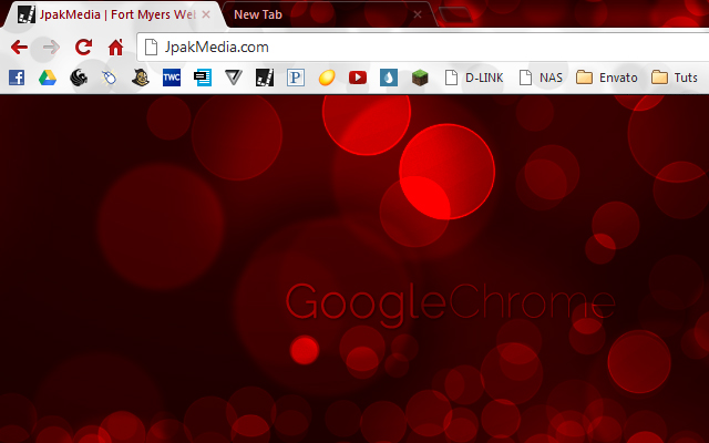 Red Bokeh Light Theme  from Chrome web store to be run with OffiDocs Chromium online