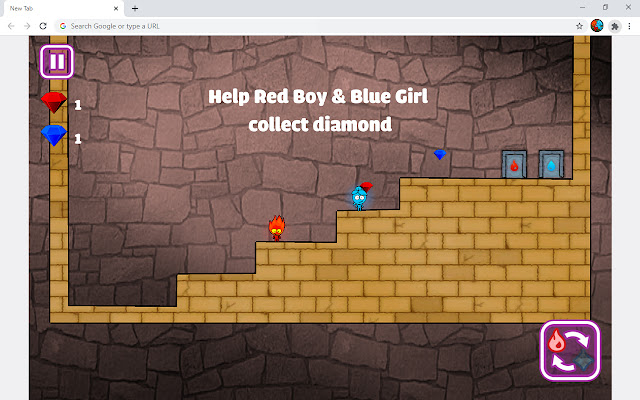 Red Boy And Blue Girl Game  from Chrome web store to be run with OffiDocs Chromium online